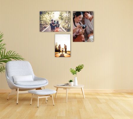 3 Panel Wall Display Canvas 42"x36" Mockup