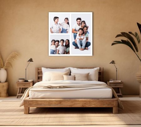 3 Square Photo Collage Canvas