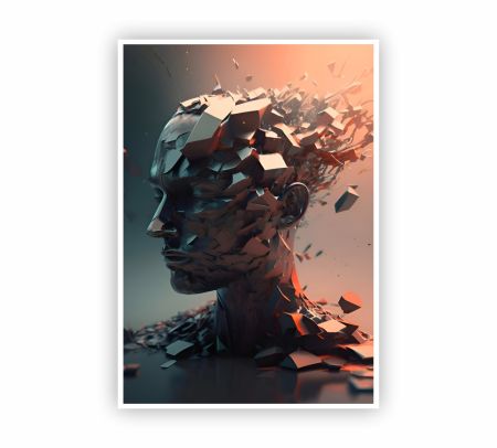 3d Rendered Illustration Of A Human Poster Mockup