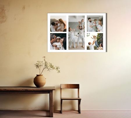 3 Landscape Photo Collage Canvas Mockup