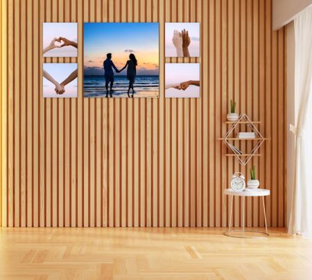 5 Panel Wall Display canvas 24*50