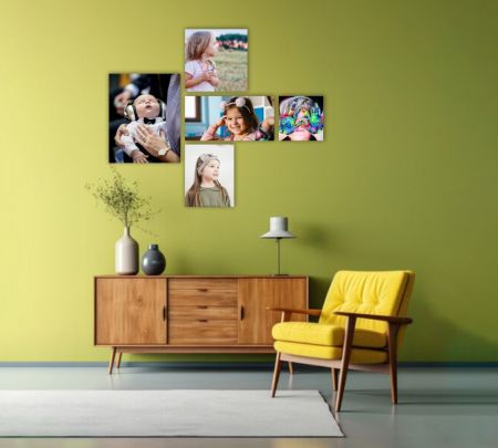 5 Panel Wall Display Canvas 40*48