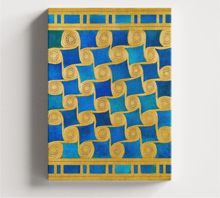 Reconstruction of Geometric Decoration Wall Art Canvas Mockup