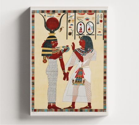 Egyptian Goddess Wall Art Canvas Mockup
