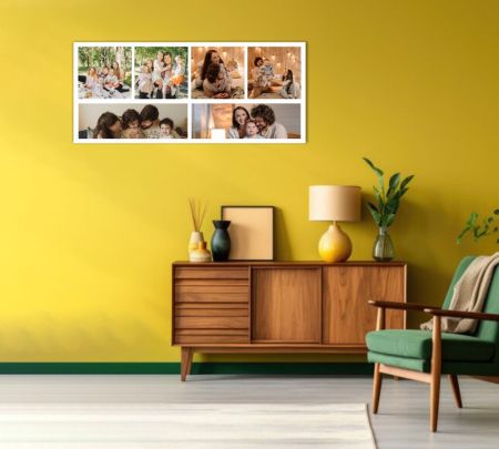 6 Panoramic Photo Collage Mockup