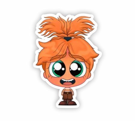 Anxiety Inside Out 2 Sticker Mockup