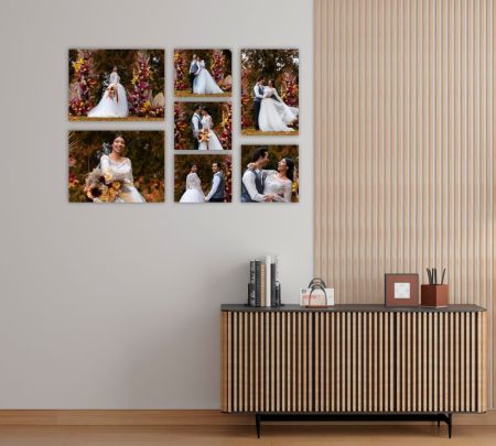 7 Panel Wall Display Canvas 32*48