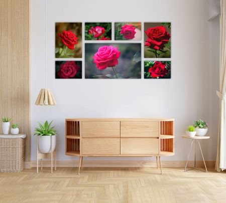 7 Panel Wall Display Canvas 38*78