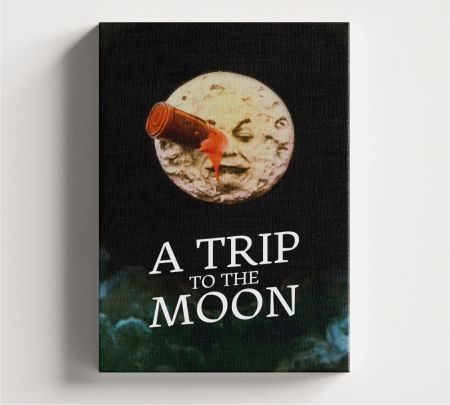 A Trip to the Moon Movie Wall Canvas Mockup