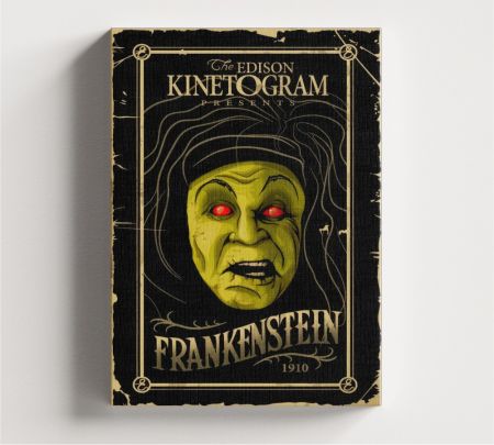 Frankenstein 1910 Movie Wall Art Canvas Mockup