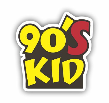 90s Kid Sticker Mockup