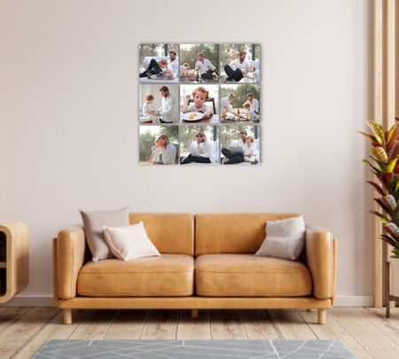 9 Panel Wall Display Canvas 32*32