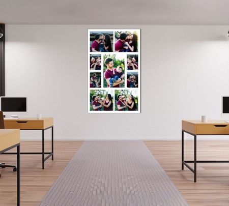 9 Portrait Photo Collage Mockup