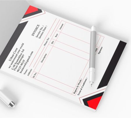 A6 Bill Book Mockup