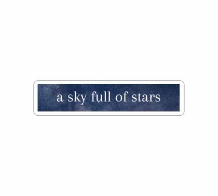 A Sky Full Of Stars Sticker Mockup