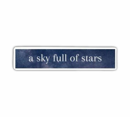 A Sky Full Of Stars Sticker Mockup