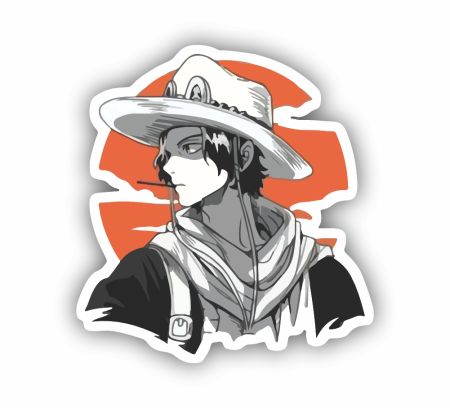 Ace One Piece Sticker Mockup
