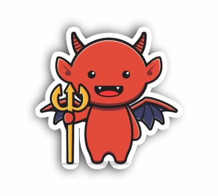 Adorable Devil Sticker