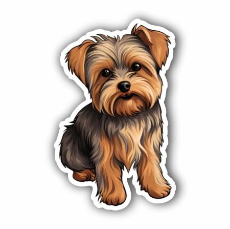 Adorable Yorkshire Terrier Sticker