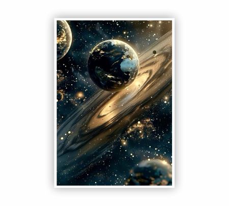 Aesthetic Space Poster Mockup