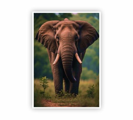 African Bush Elephant Poster Mockup