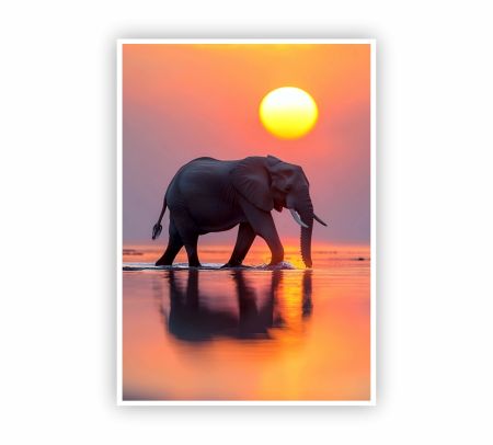 African Elephant Poster Mockup