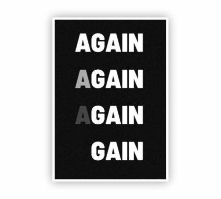 Again Again Gain Poster  Mockup