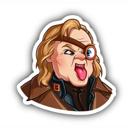 Alastor Mad Eye Moody Sticker Mockup
