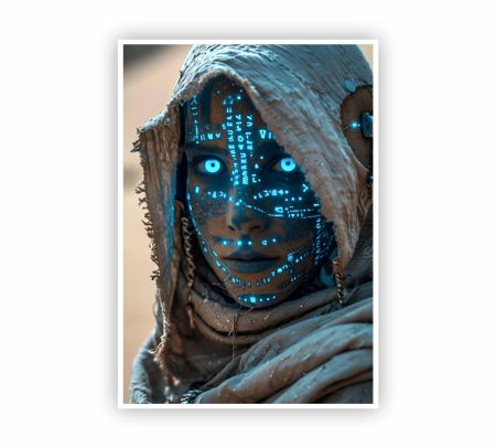 Alien Female Art Poster Mockup