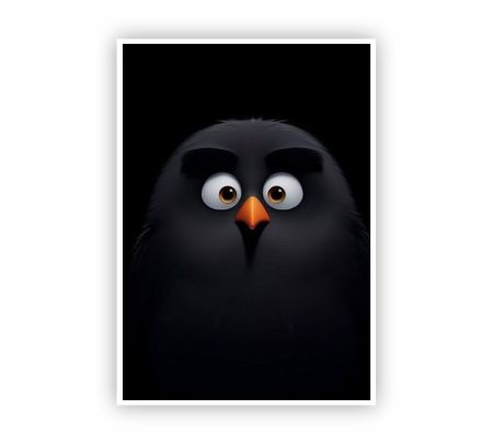 Angry Bird Bomb Poster Mockup