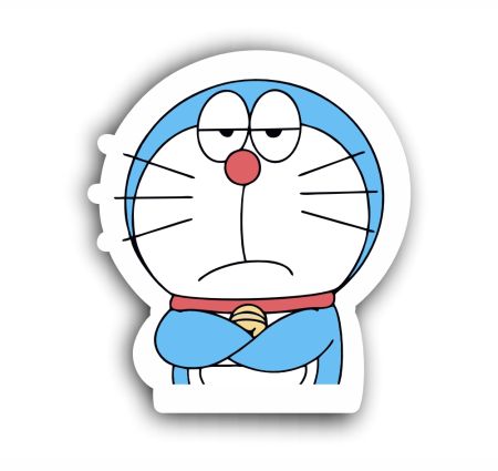 Angel Doreamon Sticker Mockup