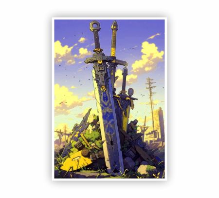 Anime Sword Poster Mockup
