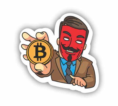 Anonymous Trader Sticker Mockup