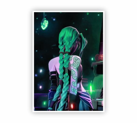 Arcane Jinx League Of Legends Poster Mockup