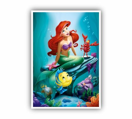 Ariel The Little Mermaid Poster Mockup
