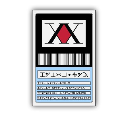 Hunter Card Sticker Mockup