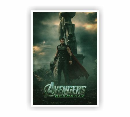 Avengers Doomsday Thor Movie Poster Mockup