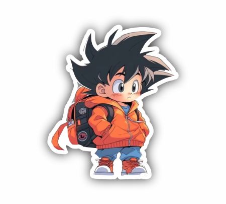 Baby Goku Sticker Mockup