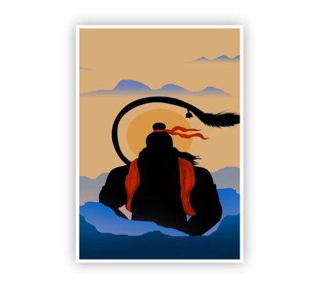 Hanuman Ji Poster Mockup