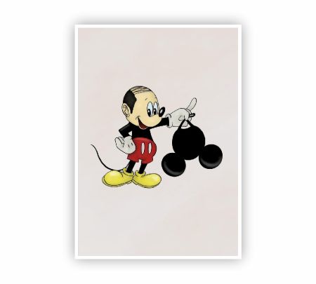 Bald Mickey Mouse Poster Mockup