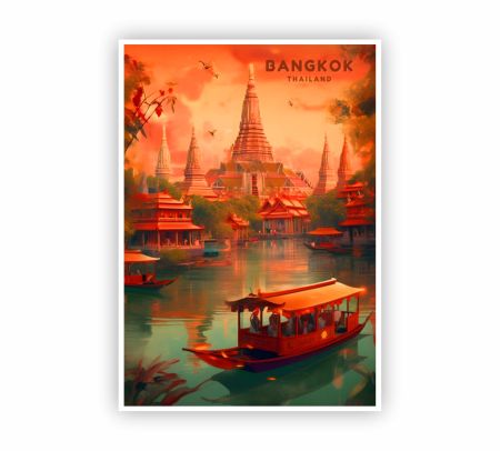 Bangkok Thailand Poster Mockup