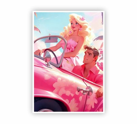 Barbie And Ken Poster Mockup