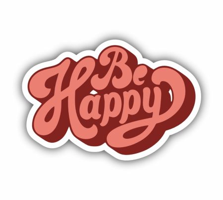 Be Happy Aesthetic Sticker
