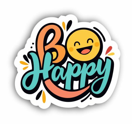 Be Happy Emoji Sticker