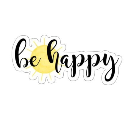 Be Happy 01 Aesthetic Sticker