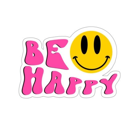Be Happy With Smiley Aesthetic Sticker
