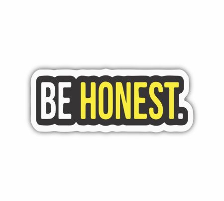Be Honest Sticker Mockup