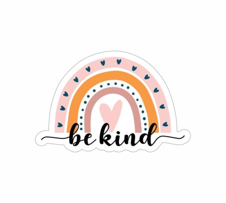 Be Kind Sticker Mockup
