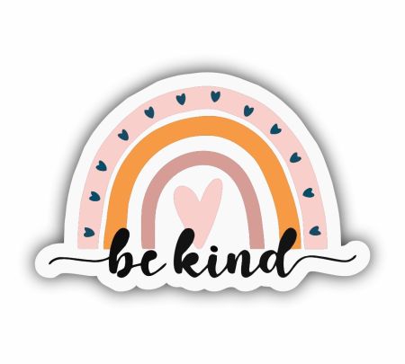 Be Kind Sticker Mockup