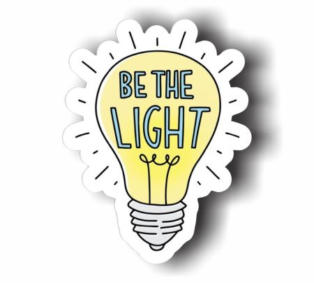 Be The Light Sticker